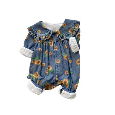 China 2023 Substantial Eco-friendly Washable Breathable Spring Autumn Kids Clothes Corduroy Long Sleeved Baby Jumpsuit Cotton One-piece Babies' Rompers for sale