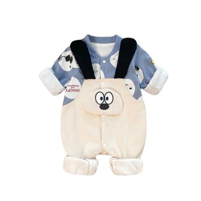 China Wholesale Eco-friendly Breathable Washable Newborn Baby Onesie Romper Substantial for Cute Fall Pajamas/Spring Bear Pattern Baby Fashion Clothes for sale