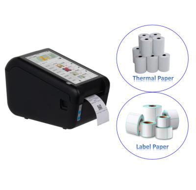 China Mini Latest Digital Thermal Label Machine Printer With Roll To Roll Barcode And Thermal Receipt Machine Maker for sale