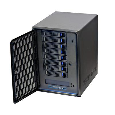 China With Side Panel Window Network Storage Case NAS Server 8 Bay ddr8 Hot Swap Storage Case for sale