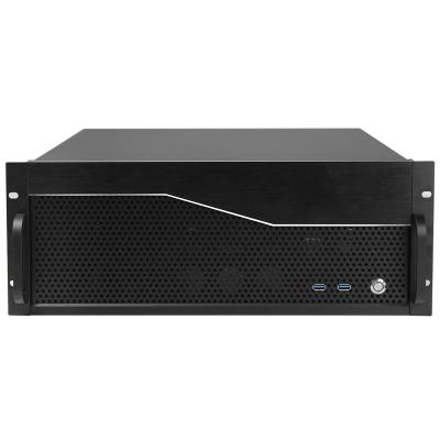 China PSU Inch 4u Server Chassis 19 Ma Zinc Dual Plating HTPC 45CM Depth 4u Server PC Case ATX Computer Industrial Rack Without Steel Case Flowers for sale