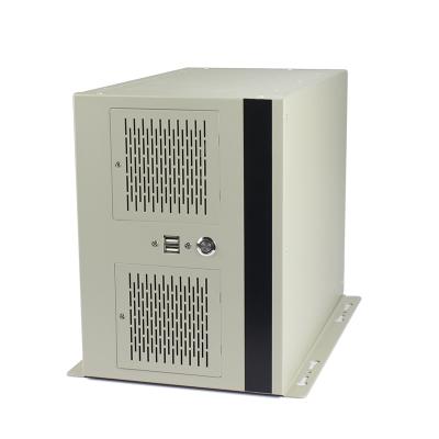 China With Fan Wall Set Industrial Computer PC Desktop Server Case Desktop ATX Server Wall Mounted Chassis 400mm Depth for sale