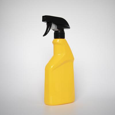 China BEAUTY PACKAGING yellow plastic spray bottle regenerative 500ml refillable empty spray bottle for sale