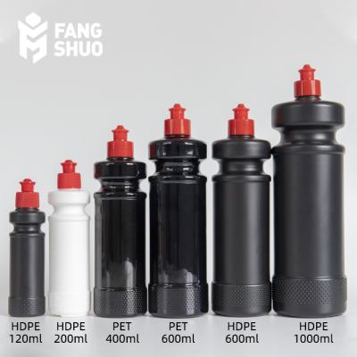 China Chemical Car Care Bottle Black PE Polish Plastic Bottle for sale