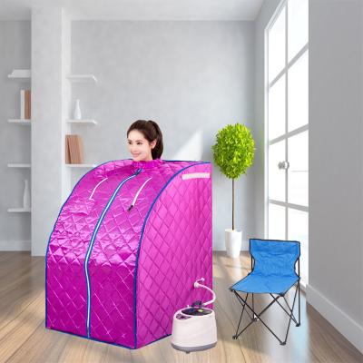 China Indoor Portable Foldable Personal Sauna Tent Bath Computer Control Panel 1 Boiling Water Beauty Spa Sauna Room for sale