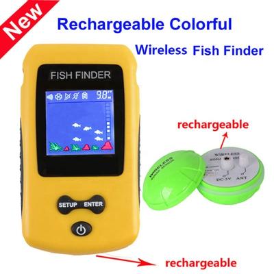 China Rechargeable Portable Colorful Screen Sensor Alarm Sonar Sensor Wireless Fish Finder TL86E UHI-TL86E for sale