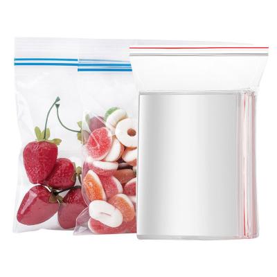 China Recyclable Many Size Bone Resealable Transparent Double Zipper Clear Zip Lock Clothing Packaging Plastic PE Ziplock Sealed Bag for sale