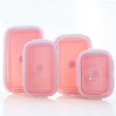 China BPA FREE newest design top quality popular product silicone bento lunch box for sale