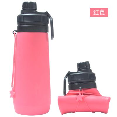 China Wholesale 380ml Silicone Travel Portable Collapsible Water Hike Water Bottle for sale