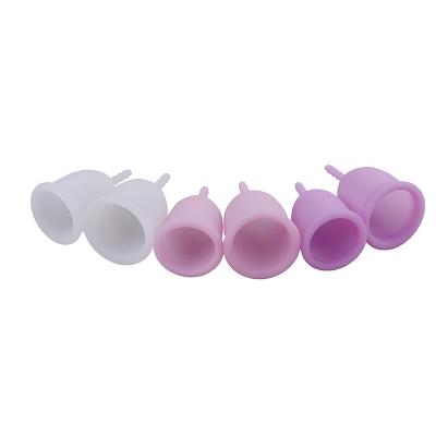 China Comfortable Silicone Fashion Travel Silicone Leak Proof Reusable Folding Women Period Menstrual Cup for sale