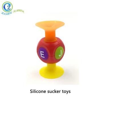 China Block Fingertip Game Silicone Assembled Interactive Suction Cup Building Toy Sucker Connect Toys for sale