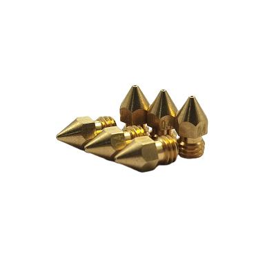 China 3d Printer High Precision Machining E-3D Brass Nozzle Customized 3D Printer Accessories 0.4mm 0.5mm 0.6mm for sale