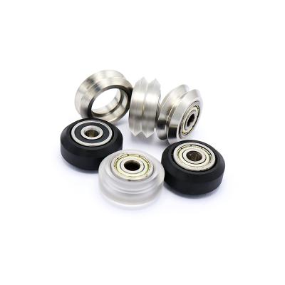 China Building Material Shops Spot Supply 3D Printer Wheels Bearing POM V Pulley Wheels With Plastic Bearings Pulley for sale