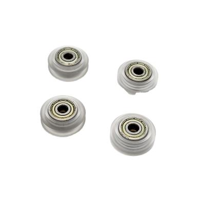 China 3D Printer Hot Sale 3D Printer Wheels Transparent Pulley D Pulley 3D Printer Acrylic Pulley With Bearings for sale