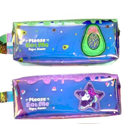 China Blingbling Durable Cartoon Stationery Pencil Pouch For Kids Cute Pencil Case for sale