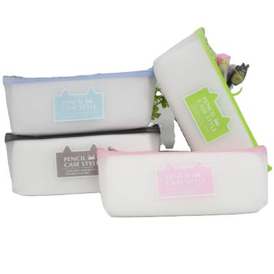 China Durable Single PVC Zipper Pencil Bag For Girls for sale