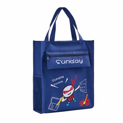 China Cheap Custom Logo Handled Canvas Shopping Bag Selling Handbag Large Capacity Portable Tote Bag for sale