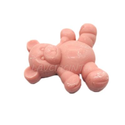 China Little Bear Organic Handmade Soap Bar Kid Base Cleansing Gift Moisturizing Low Glycerin Soap Private Label for sale