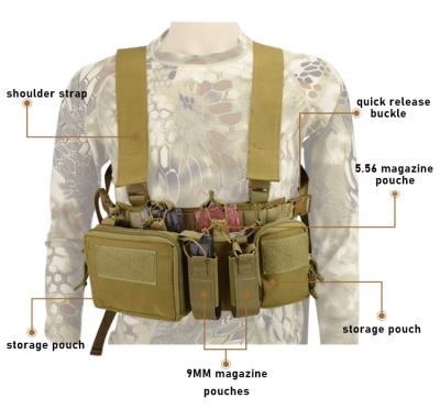 중국 Yakeda mag pocket chest installation outdoor hunting military tactical vest chalecos tactical customizable militares 판매용