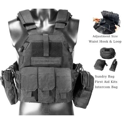 Κίνα 1000D Tactical Gear Army Nylon Black Military Tactical Vest SWAT Vest Outdoor Hunting Training Vest YAKEDA προς πώληση