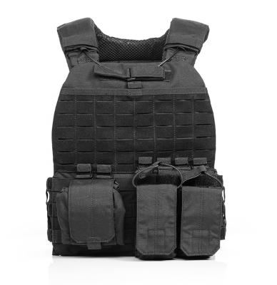 중국 Molle System Quick Release Laser Cut Tactical Molle System Vest Equipment Plate Carrier Military Vest 판매용