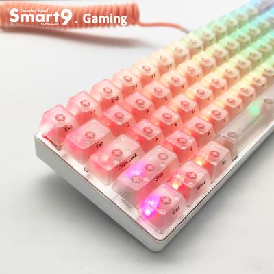 China Plastic Backlit Smart9 Keyboards Green Switches 71Keys For Gaming Computer for sale