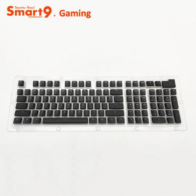 China Pulled Multimedia Keycaps Smart9 PBT Keycaps Double Pudding Type Backlit Keycaps for sale