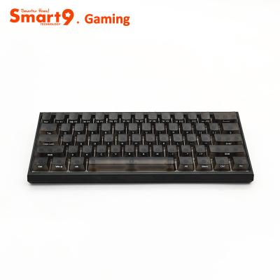 China Best-selling wireless USB computer game backlit keyboard hot swap plug and play/metal/multimedia Smart9 RGB key keyboard for sale