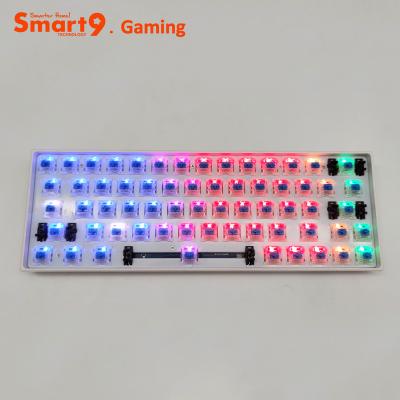 China Plug and Play 60% White Game LOL Game Keyboard 63keys Smart9 USB Wireless Keyboard for sale