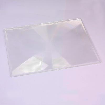 China BIJIA 3X Full Leaf Sheet Fresnel Lens Magnification PVC Optical Magnifying Magnifier for sale