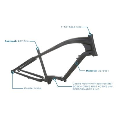 China LEWEE BMX Bike Frame Customized Bike Parts Aluminum Alloy Frame MTB Bicycle Cycling Frameset for sale