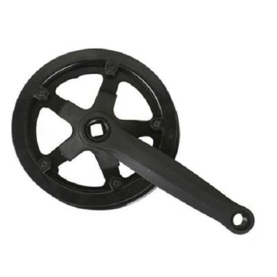 China ALLOY Round Oval Shape Bicycle Crank / Narrow Wide Bicycle Crankset Fixed Gear Bicycle Freewheel Integrated CNC Cavity for sale