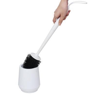 China Durable Plastic Bathroom Accessories Toilet Brush Holder Cleaning Brush Washing Part Handle Plastic Clean Toilet Brush for sale