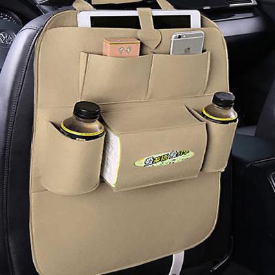 China Wholesale Cheap Car Backseat Bag Multi Pocket Kick Proof Cloth Hanger Organizer Convenient Storage for sale