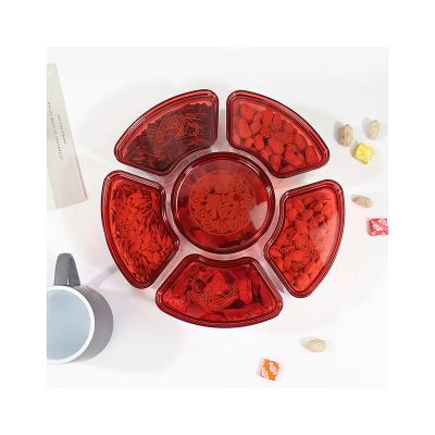 China 2022 Nordic Creative Hot Selling Serving Design Plastic Dish Dried Fruit Dish Seal Serving Bowl Set With Lid for sale