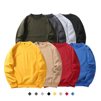 China Wholesale Mens Rib Collar Plain Crewneck Sweatshirt Custom Anti-wrinkle Embroidery Unisex Sweatshirt for sale