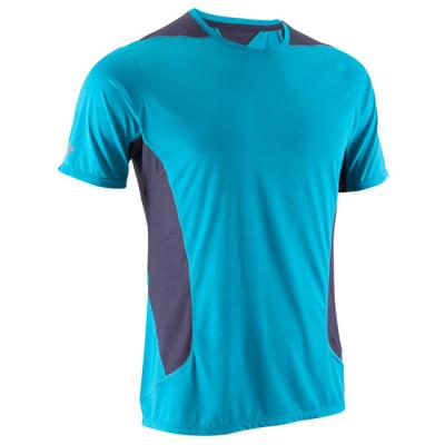 China 2019 Anti-Shrink Mesh Sports T-shirt Polyester Men's Hiking T-shirt Promotional Men's Simple Quick Dry T-shirts 100% Quick Dry for sale