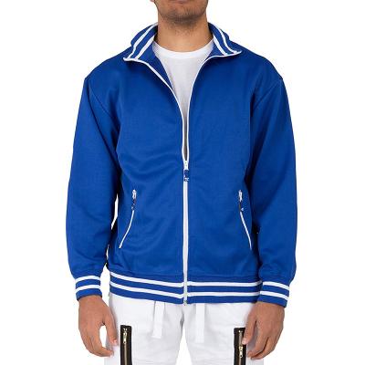 China Antibacterial Fleece Track Jacket Men's Full Zip Fleece Fabric Mens Tracksuit Custom Logo for sale