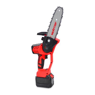 China Mini Electric Chainsaw 40v Cordless Power Saws Battery Mini Cutting Machine Anti-skid Portable Garden Woodworking Machine for sale