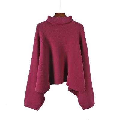 China Solid Color Nylon Casual Highneck Custom Pullover Sweaters Mujer Invierno for sale