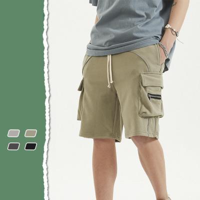 China 2022 Summer Custom Logo Men Jogger Shorts Reflective Strip Cargo Pocket Shorts for Men for sale