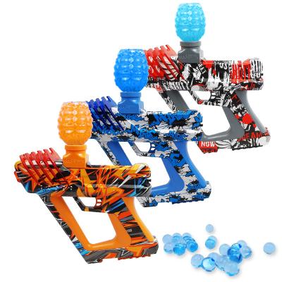 China 2002 Hot Selling Environmentally Friendly Amazon Splash Ball Power Spray Gel Water Safe Toy Guns For Boys Sandblaster Toy Gun for sale