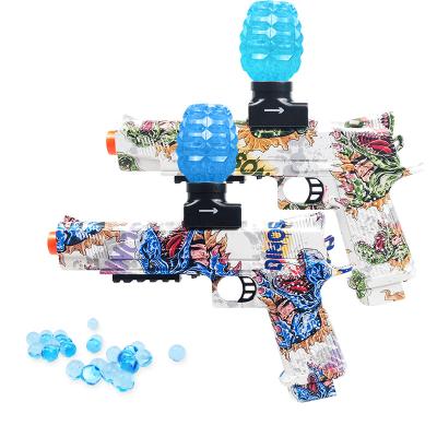 China Shooting Playing Realistic Plastic Games Glock Colt M1911 Water Gel Beads Outdoor Toy Gel Water Ball Bullet Sandblaster Gun Toy Gun Toy Gun for sale