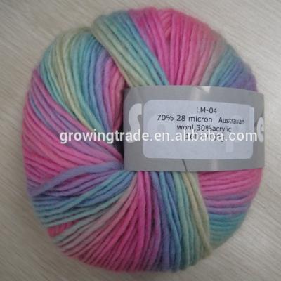 China Abrasion-resistant hand knitting acrylic yarn, machine washable acrylic yarn, wool and acrylic blends for sale