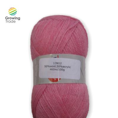 China Abrasion-resistant super thin hair high quality wool-acrylic blended hand knit woolen yarn for crochet for sale