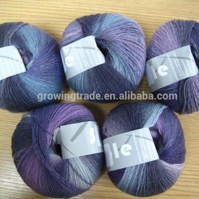 China Abrasion-resistant wool/nylon mixed fingering weight colored yarn, 70%wool /30nylon for sale