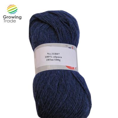 China Good quality hot sale alpaca viable 100% pure alpaca hand knit yarn crochet knit yarn for sale