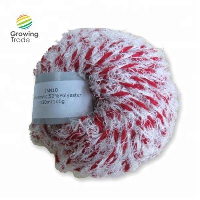 China Anti-pilling textile supplier 50%acrylic and 50% polyester blend yarn for knitting for sale