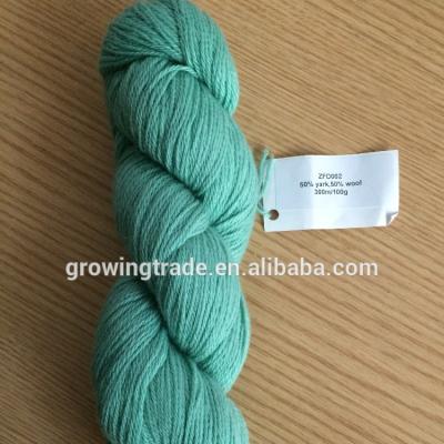 China Abrasion-Resistant Raw Yarn Spun Twisted Yak 50% Medium Yak 50% Wool Wholesale for sale