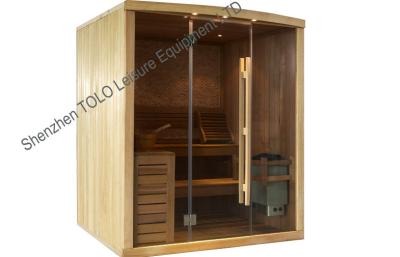 China Cedar or hemlock dry heat sauna for 1 person / 2 person for sale